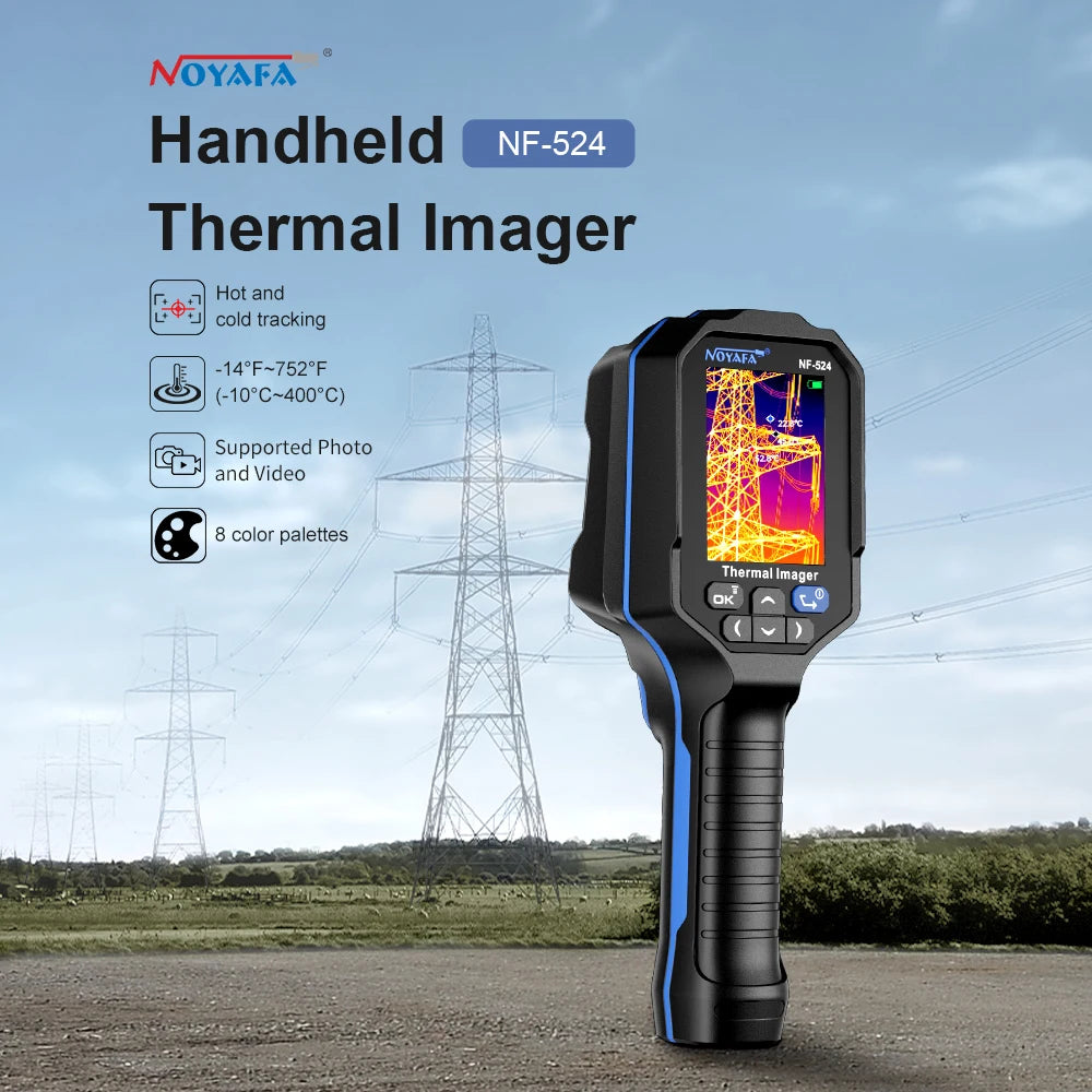 NF-524 Thermal Imager Infrared 120*90 Handheld Testing Imaging Camera PCB Circuit Temperature Meter Inspect Tool